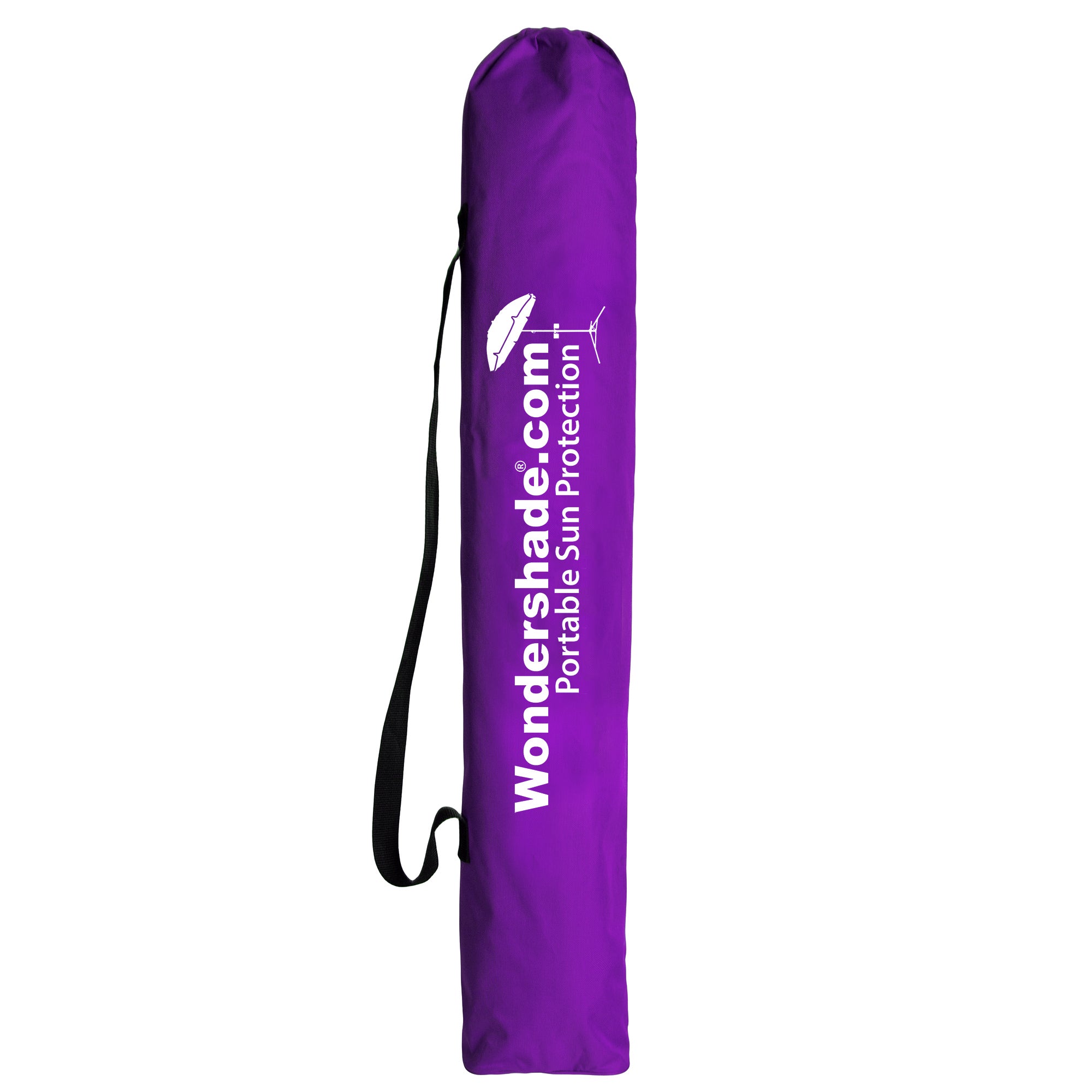 Wondershade Portable Sun Shade Purple, with cupholders
