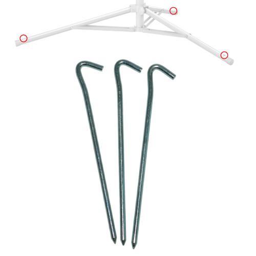 Ground stakes for ultimate wondershade