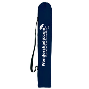 Navy carry bag for Ultimate Wondershade portable shade umbrella