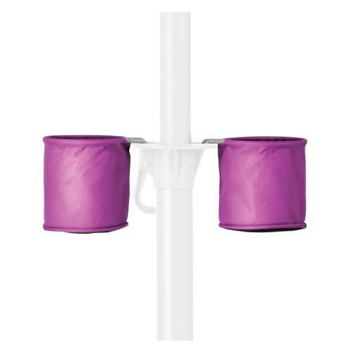 Pink cupholders for Ultimate Wondershade, close up