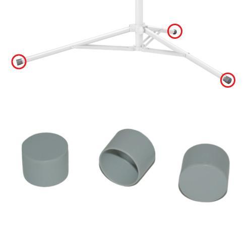 Base leg caps, set of 3 diagram